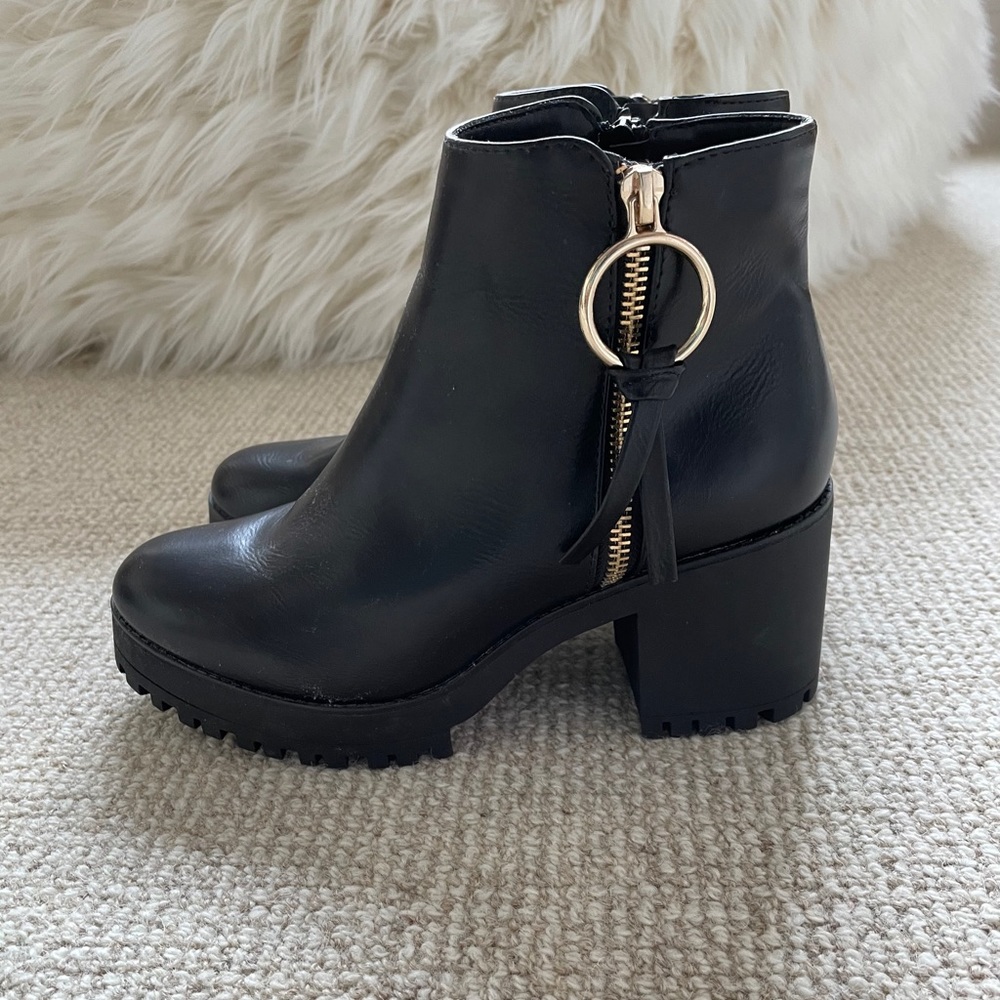 Nasty Gal Black Bootie